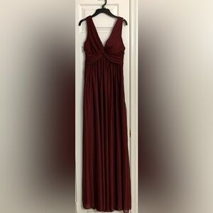 Birdy Grey Women’s Dresses Burgundy Maxi Dress Size Small Hidden Side Pockets